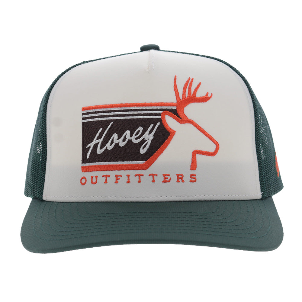 Carrizo 5-Panel Trucker Snapback Hat White/Green