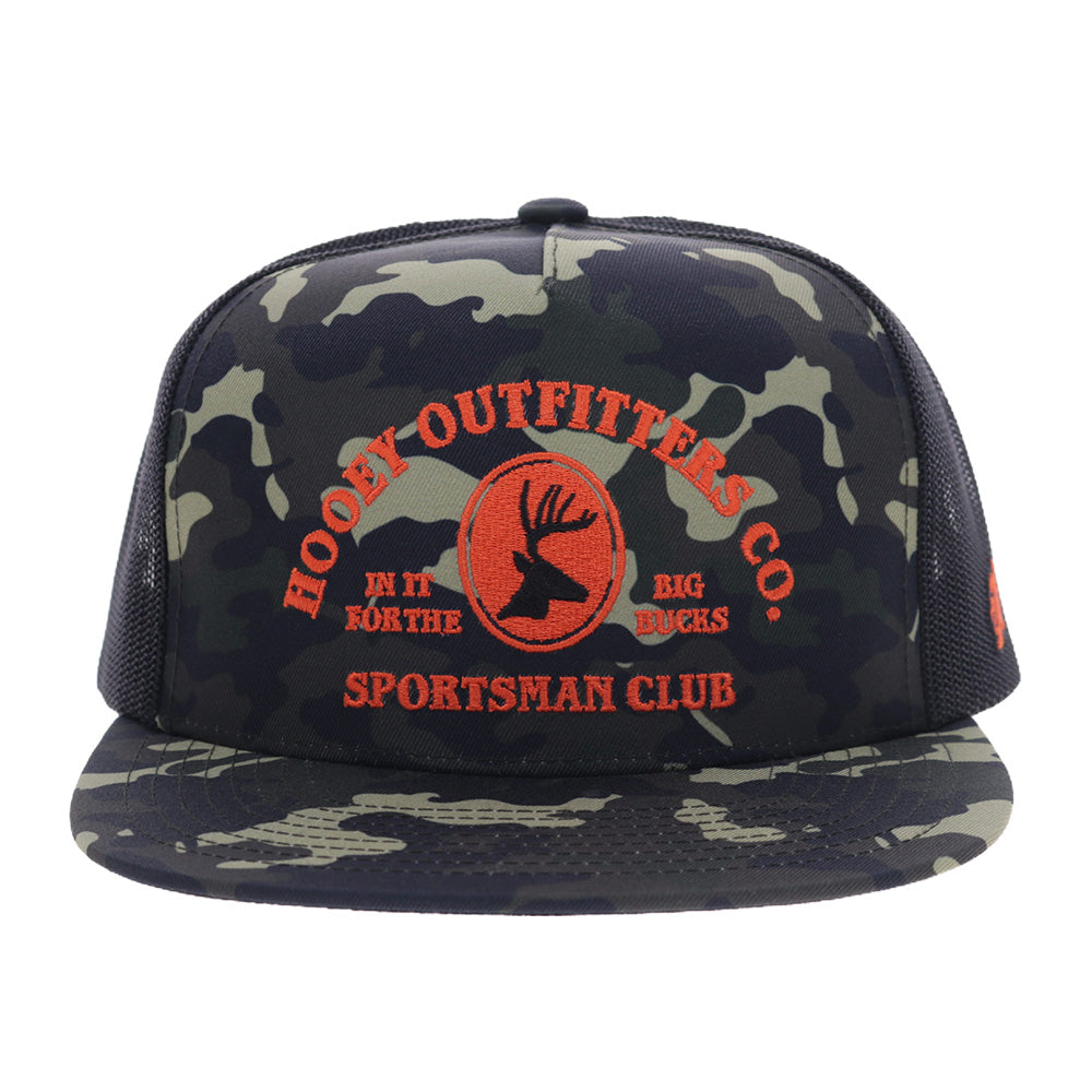 Sportsman 5-Panel Trucker Snapback Hat Camo