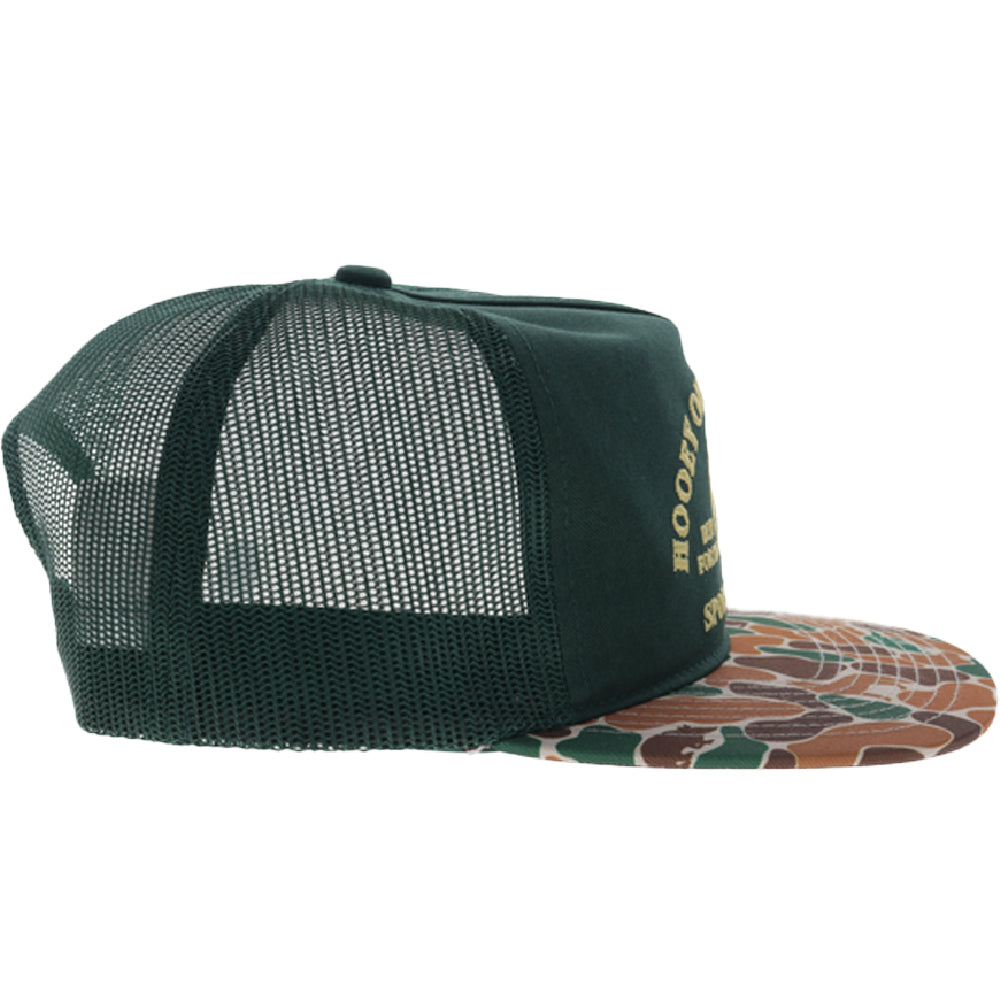 Sportsman 5-Panel Trucker Snapback Hat Green/Camo