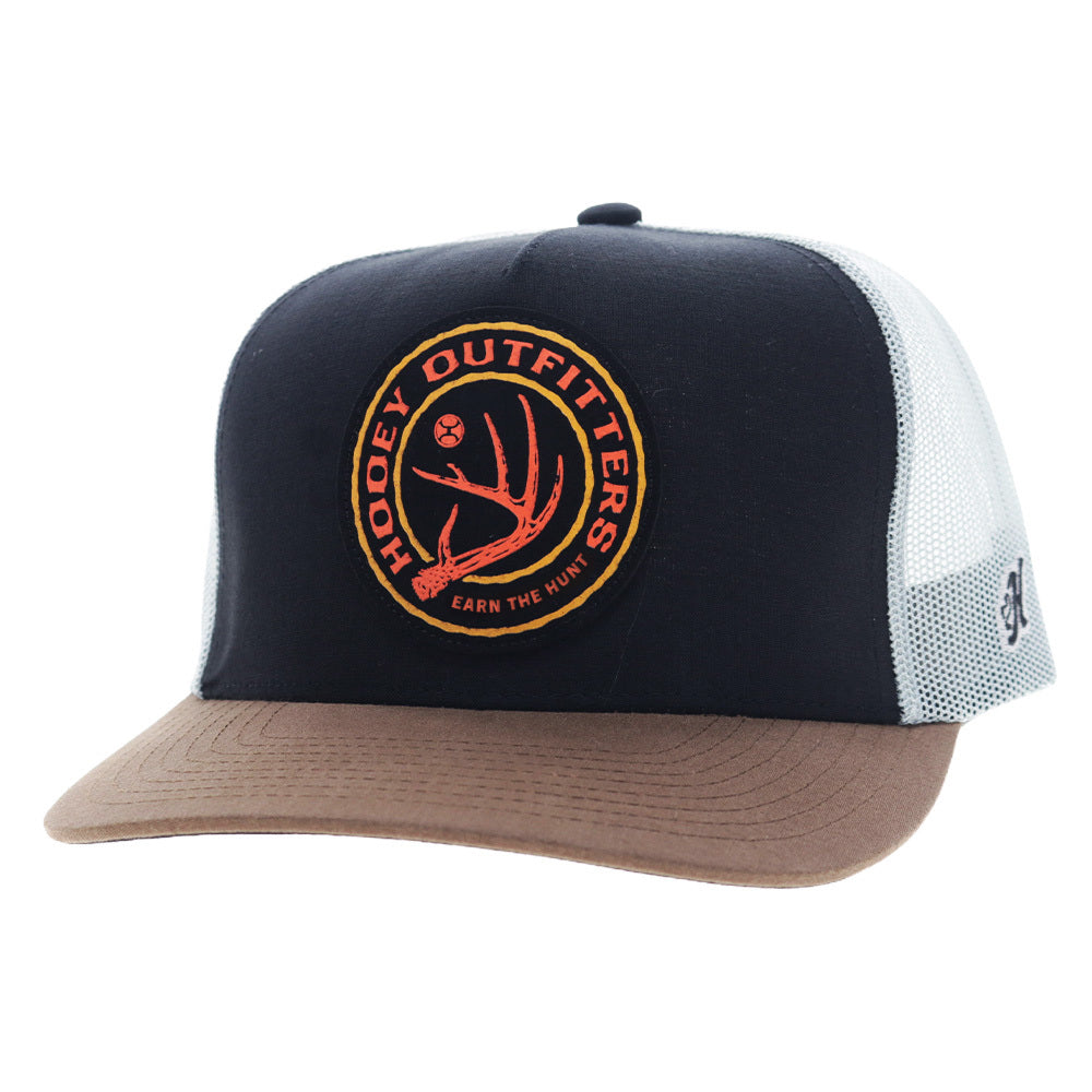 Scout 5-Panel Trucker Snapback Hat  Black/Grey