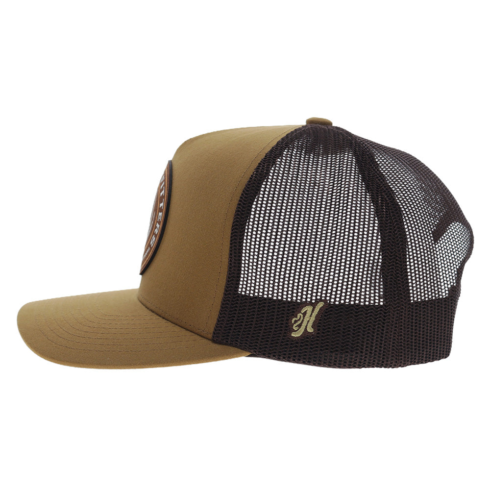 Scout 5-Panel Trucker Snapback Hat Tan/Brown