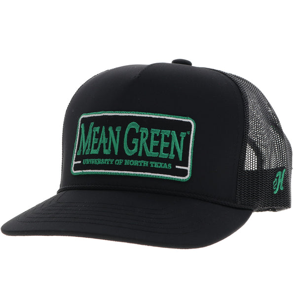 black and green "Mean Green" UNT x Hooey hat