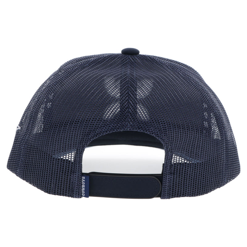 "Dallas Cowboys" Hat Navy w/White & Grey Hooey Logo