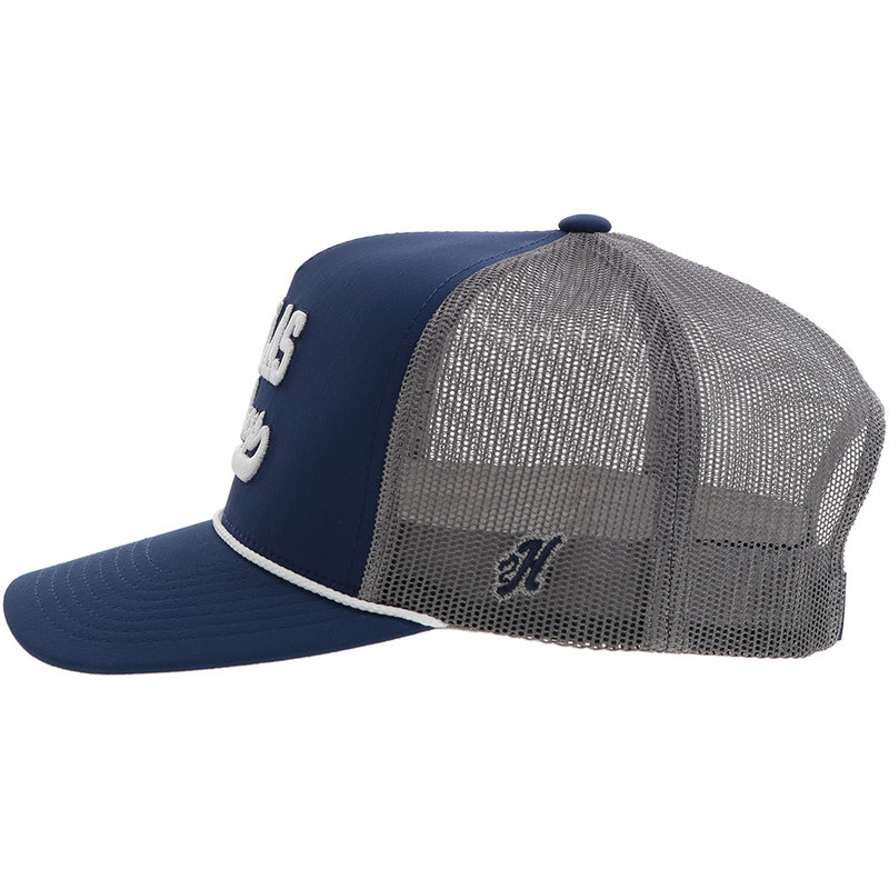 "Dallas Cowboys" Hat Navy/Grey w/Script Logo