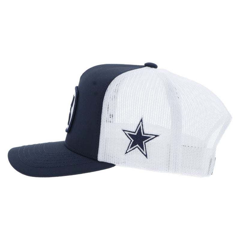 "Dallas Cowboys" Hat Navy/White w/Hooey Patch