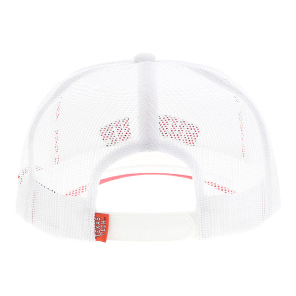 Texas Tech Hat White w/Red/Black Logo