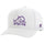 TCU Hat White/Purple Horn Frog Logo