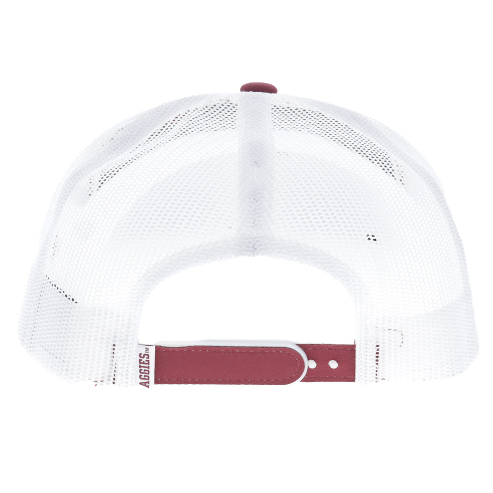 Texas A&M Hat Maroon/White w/Grey & White Hooey Logo