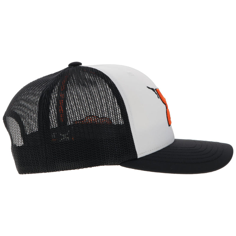 "Oklahoma State" White /Black w/Hooey Logo Hat