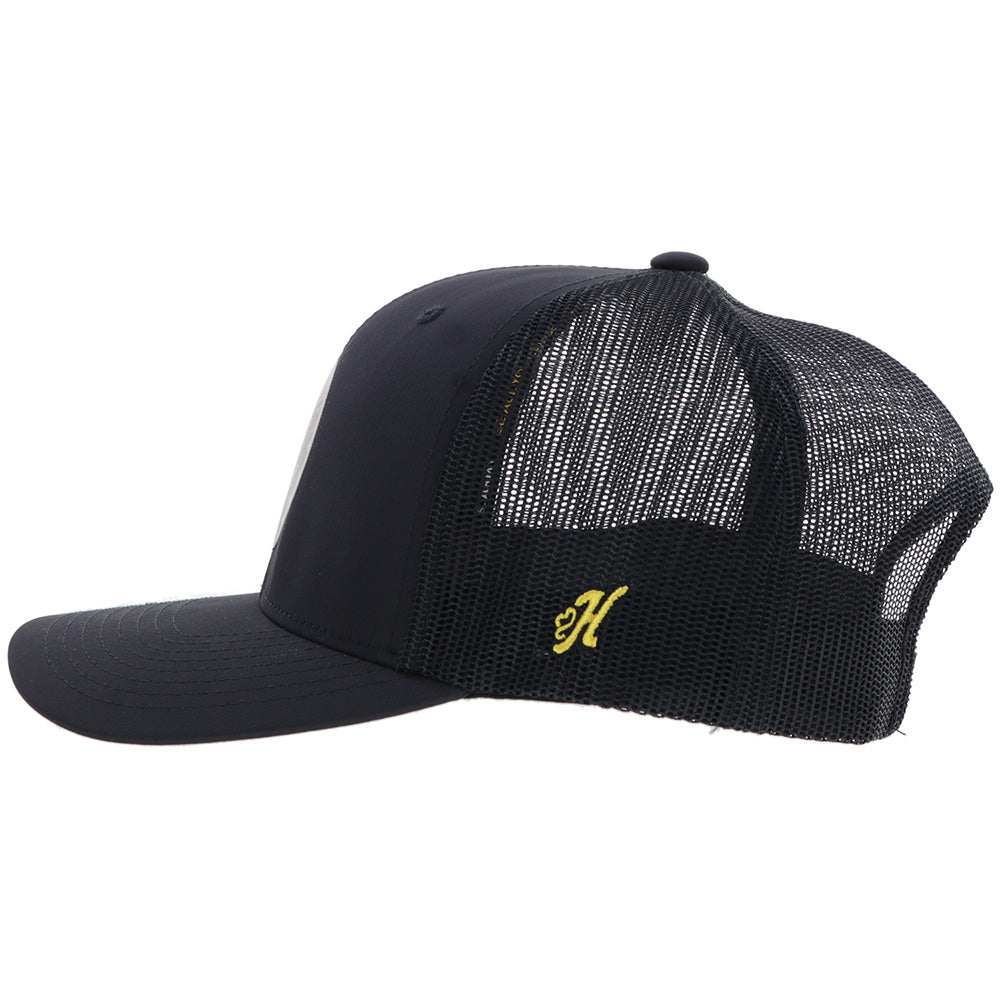 US Army Hat Black w/Round Patch