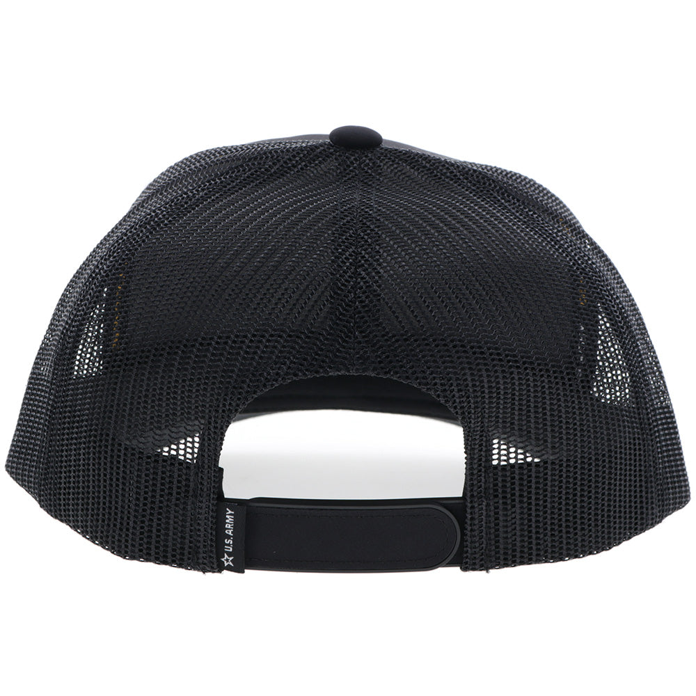 US Army Hat Black w/Round Patch