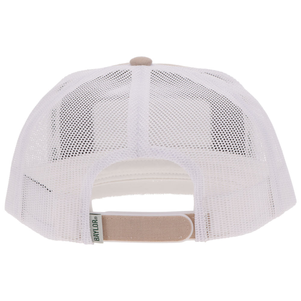 Baylor University Green Hat Tan/White w/Rectangle Patch