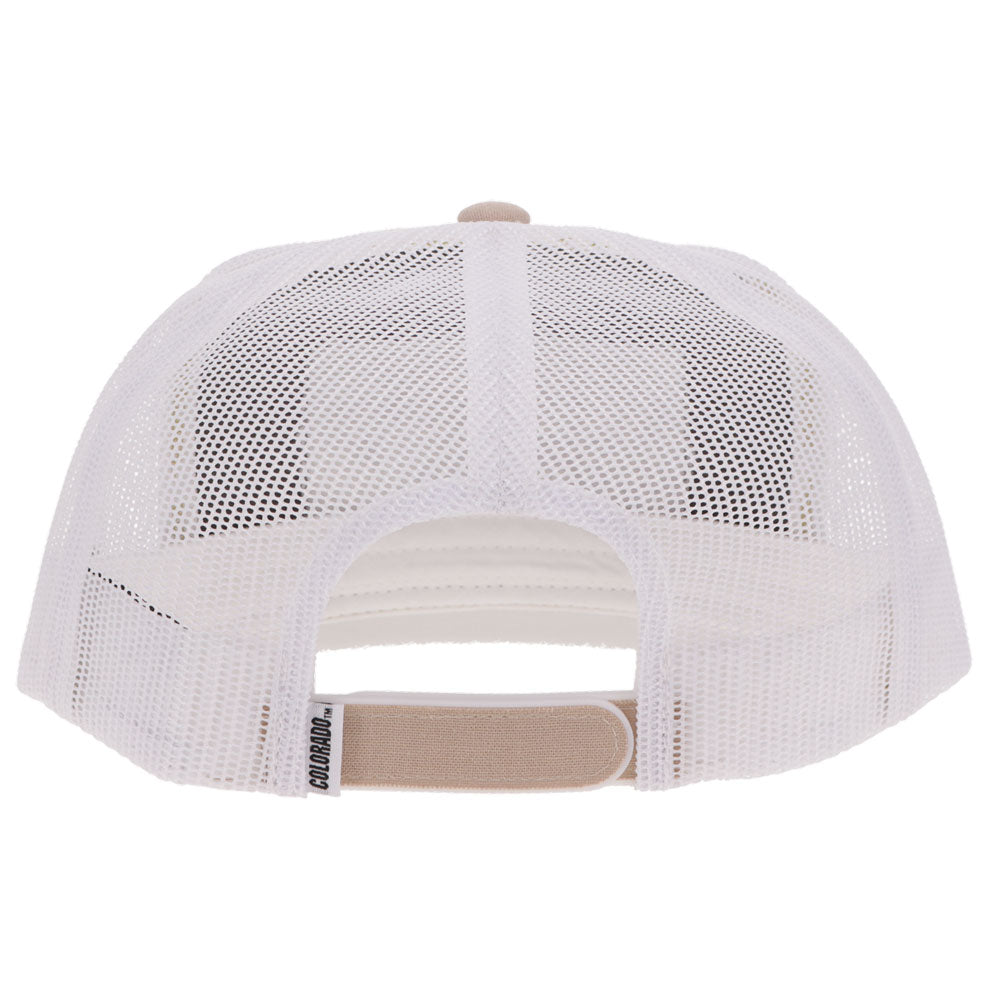 University Of Colorado Hat Tan & White w/Rectangle Patch