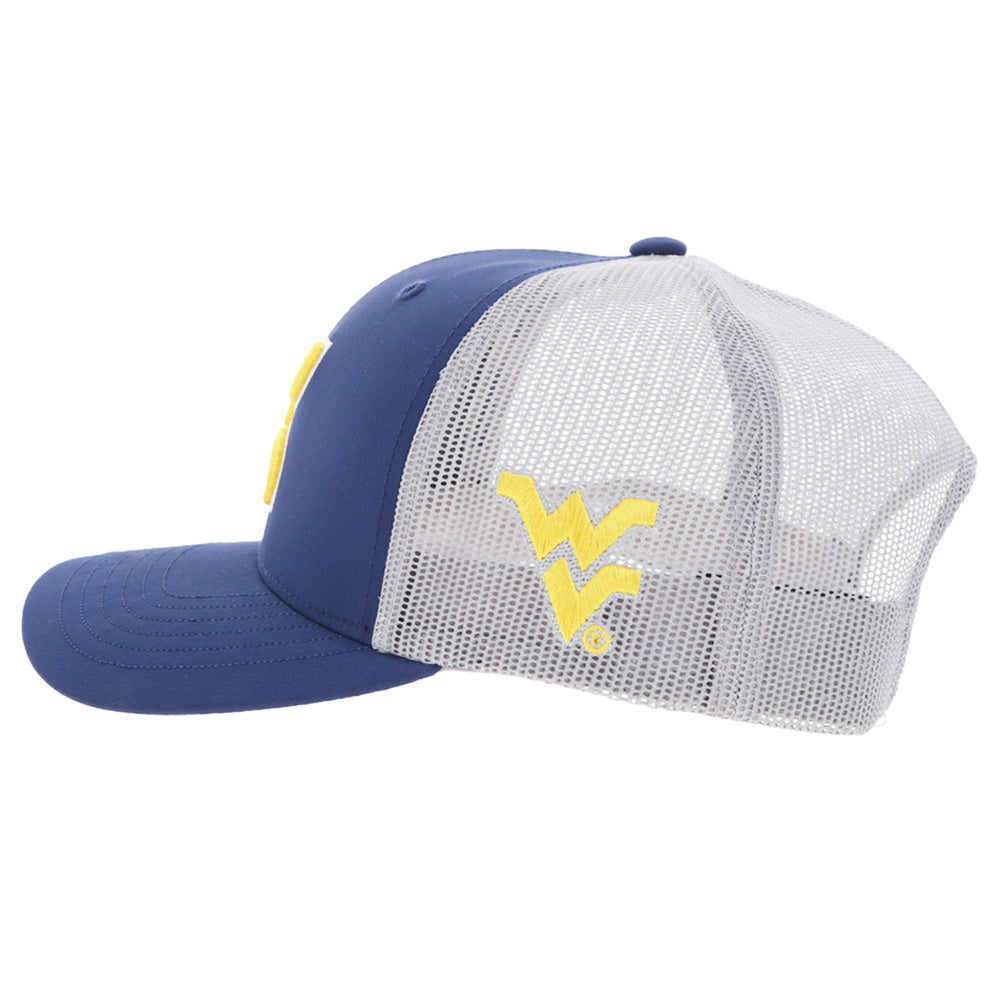 West Virginia University Hat Blue & Grey w/ Hooey Logo