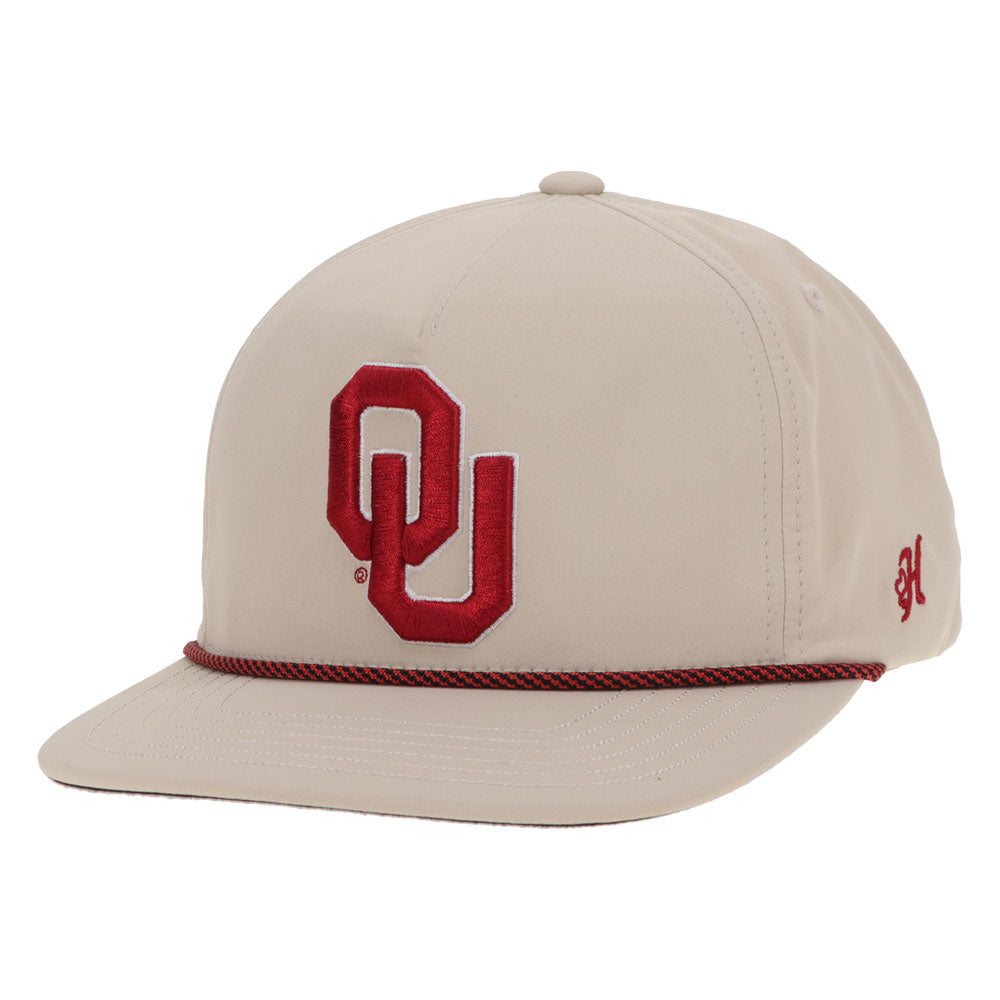 "University of Oklahoma" Hat Tan w/ OU Logo