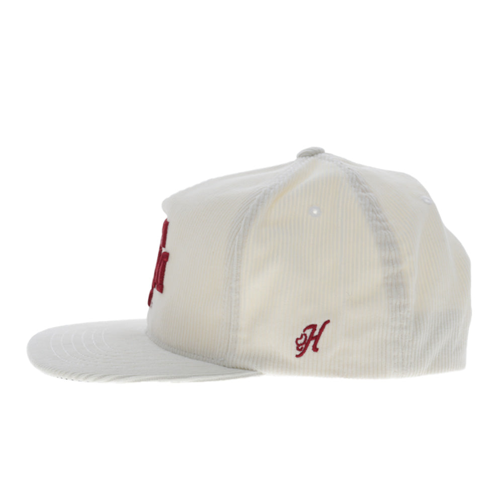 Texas A&M Hat Cream Corduroy w/ Maroon Logo