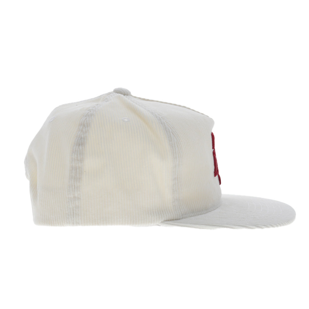 Texas A&M Hat Cream Corduroy w/ Maroon Logo
