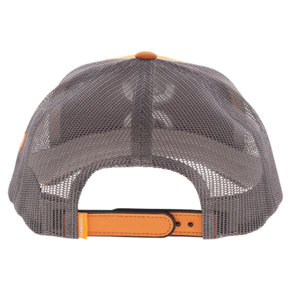 HWY logo cap gray × orange Project Upland Classic Logo Trucker Hat - Blaze Orange/Gray