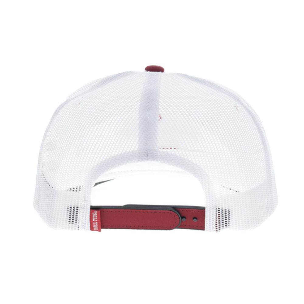 "University Of Alabama" Hat White w/Crimson Bill