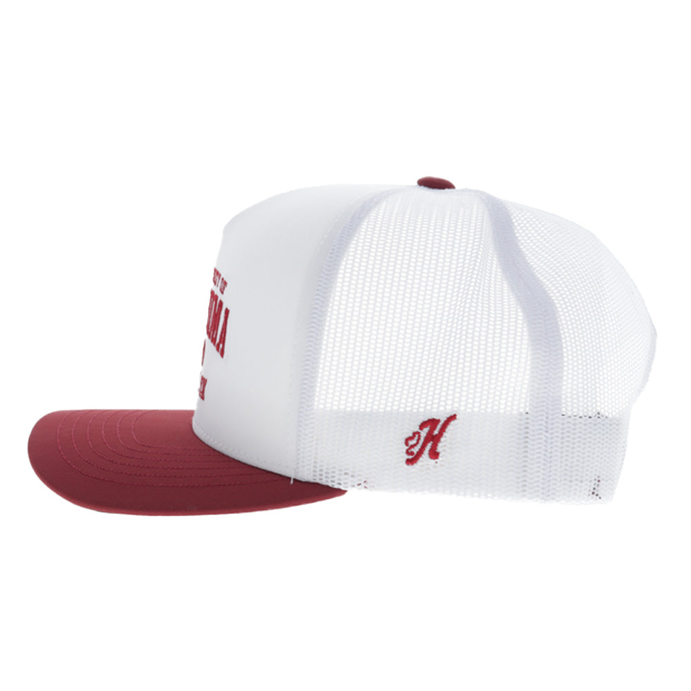 "University of Oklahoma" Hat White w/Red Bill
