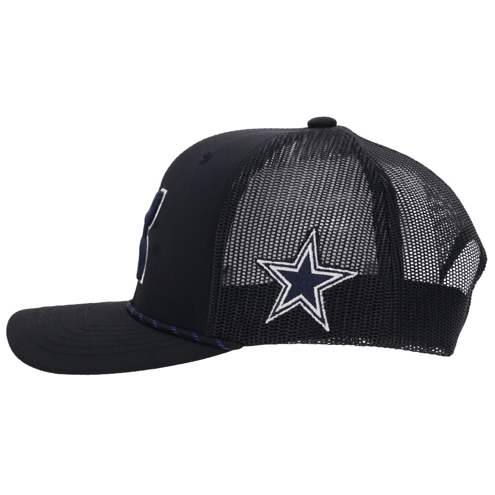 Dallas Cowboys 6-Panel Trucker Snapback Hat Black