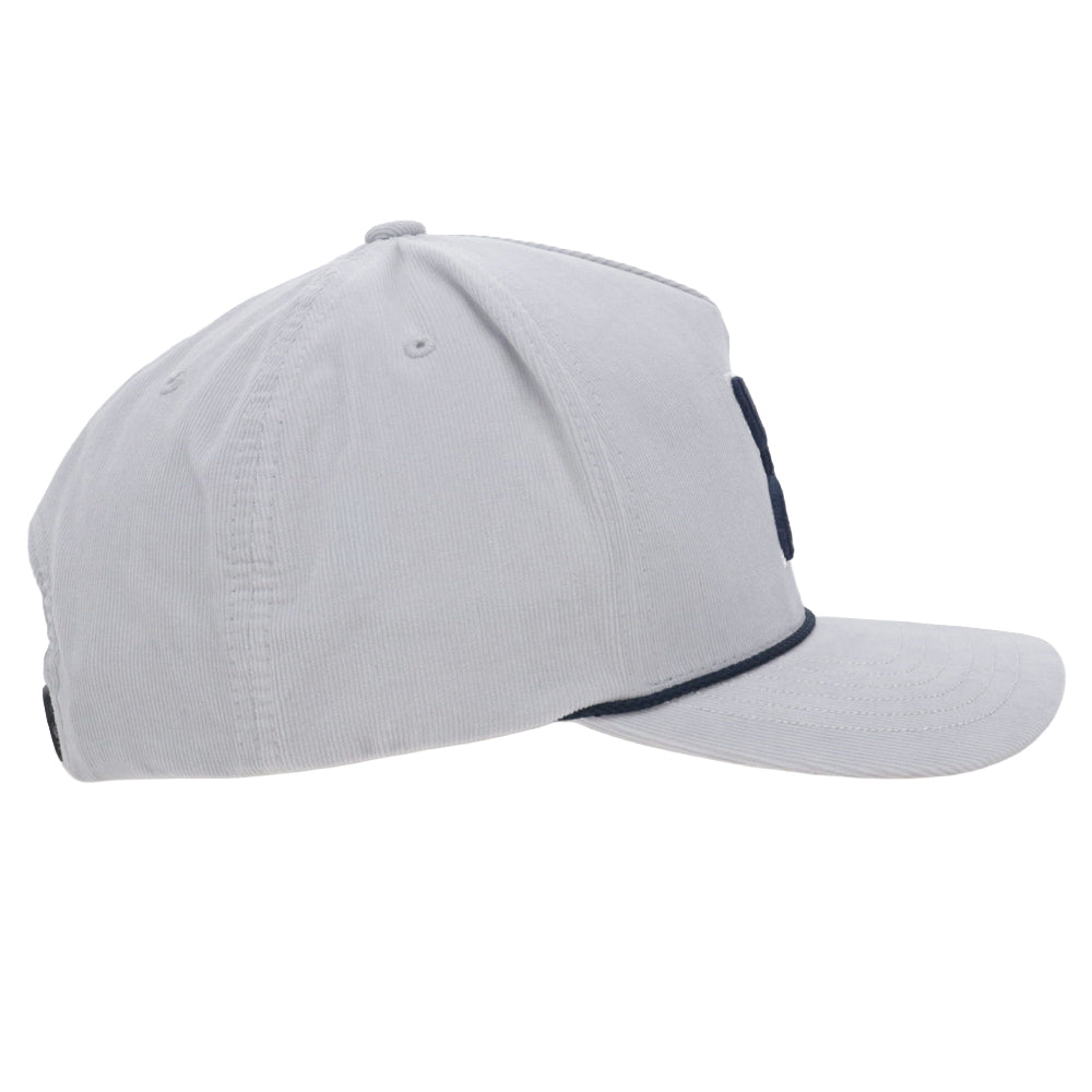 Dallas Cowboys 5-Panel Full Surround Snapback Hat Corduroy Grey