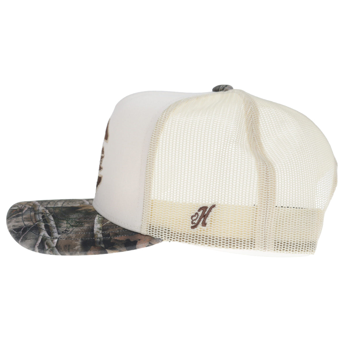 University of South Carolina 5-Panel Trucker Snapback Cream/Camo