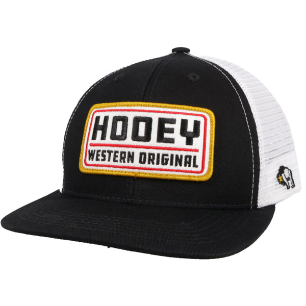 Hooey Black/White Trucker Hat w/Black/White Patch