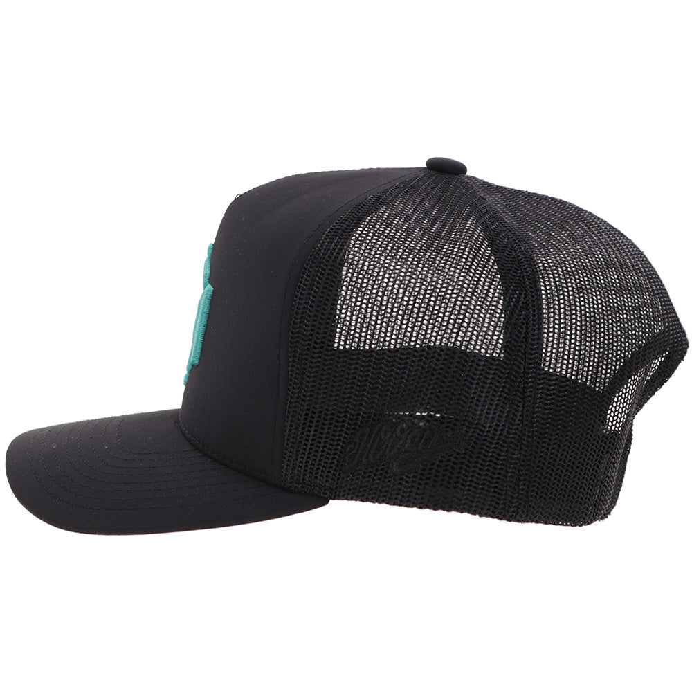 "Shad Money Mayfield " Hat Black w/Turquoise Logo