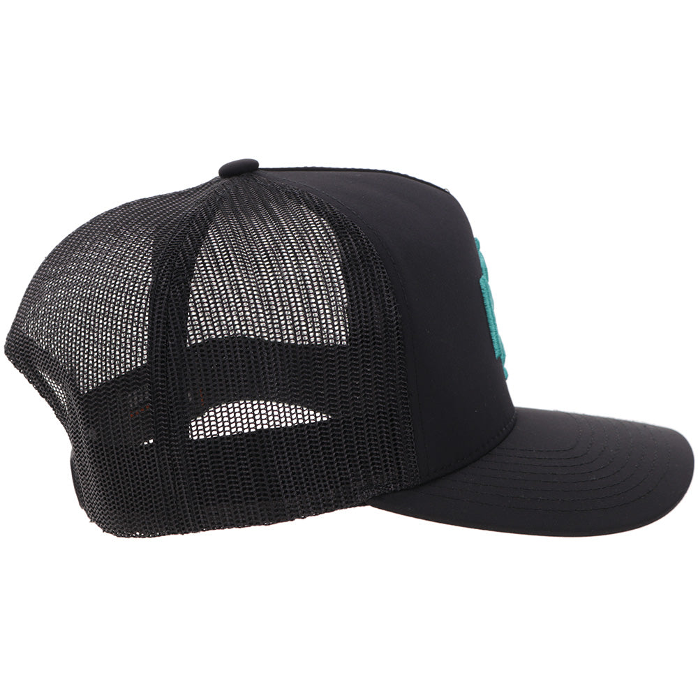 "Shad Money Mayfield " Hat Black w/Turquoise Logo