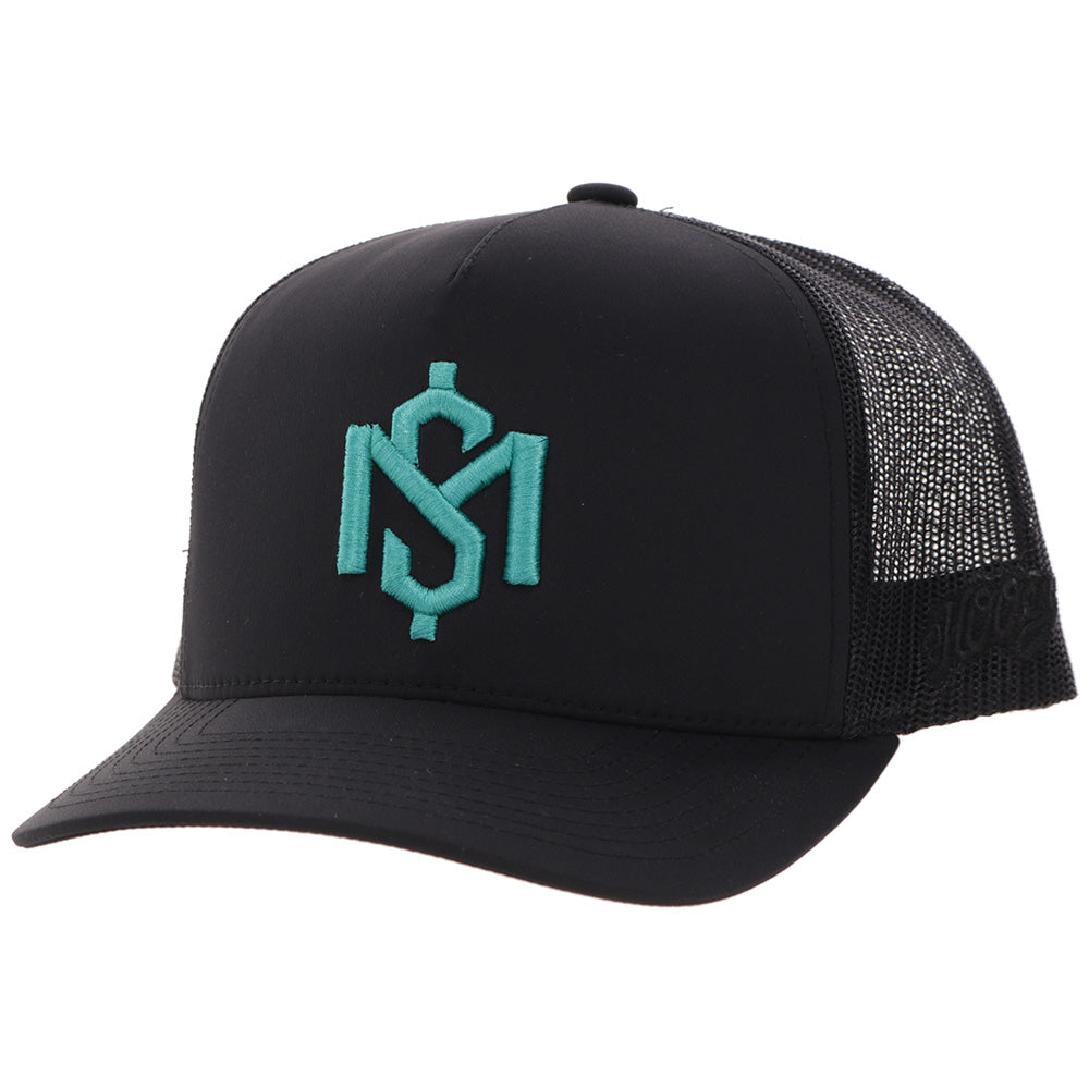"Shad Money Mayfield " Hat Black w/Turquoise Logo