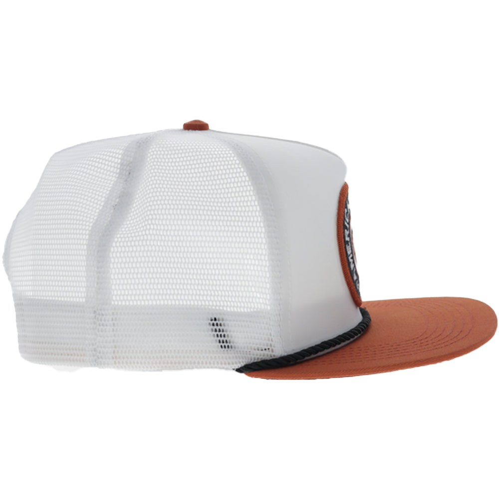 AMCC 5-Panel Trucker Snapback Hat White/Orange