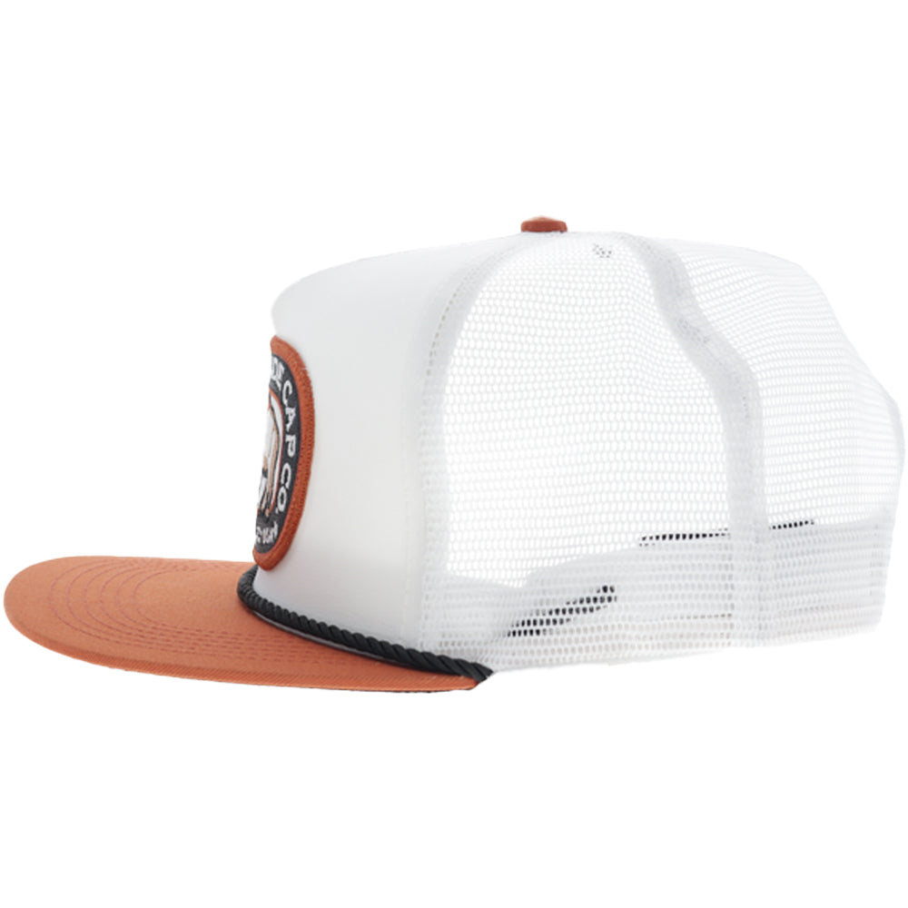 AMCC 5-Panel Trucker Snapback Hat White/Orange