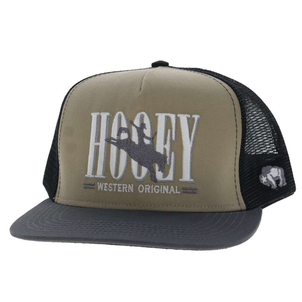 Wild Ride 5-Panel Trucker Snapback Hat Tan/Black