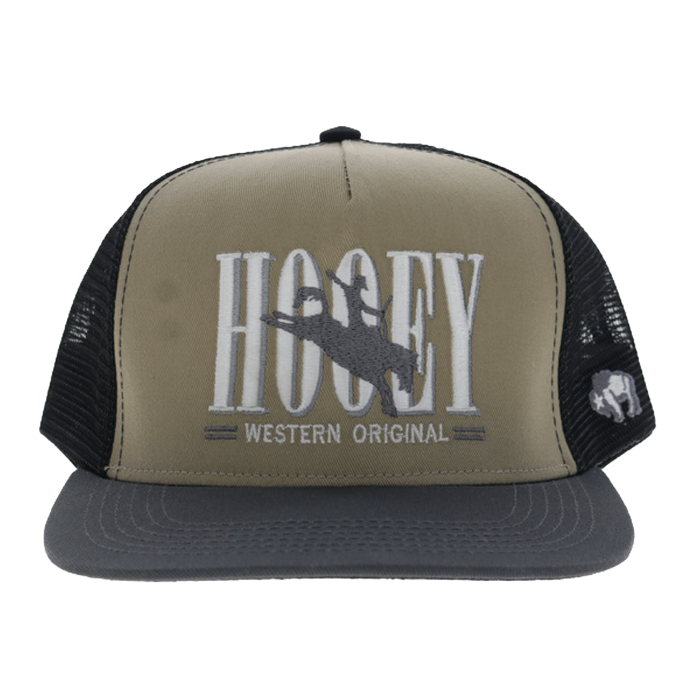 Wild Ride 5-Panel Trucker Snapback Hat Tan/Black