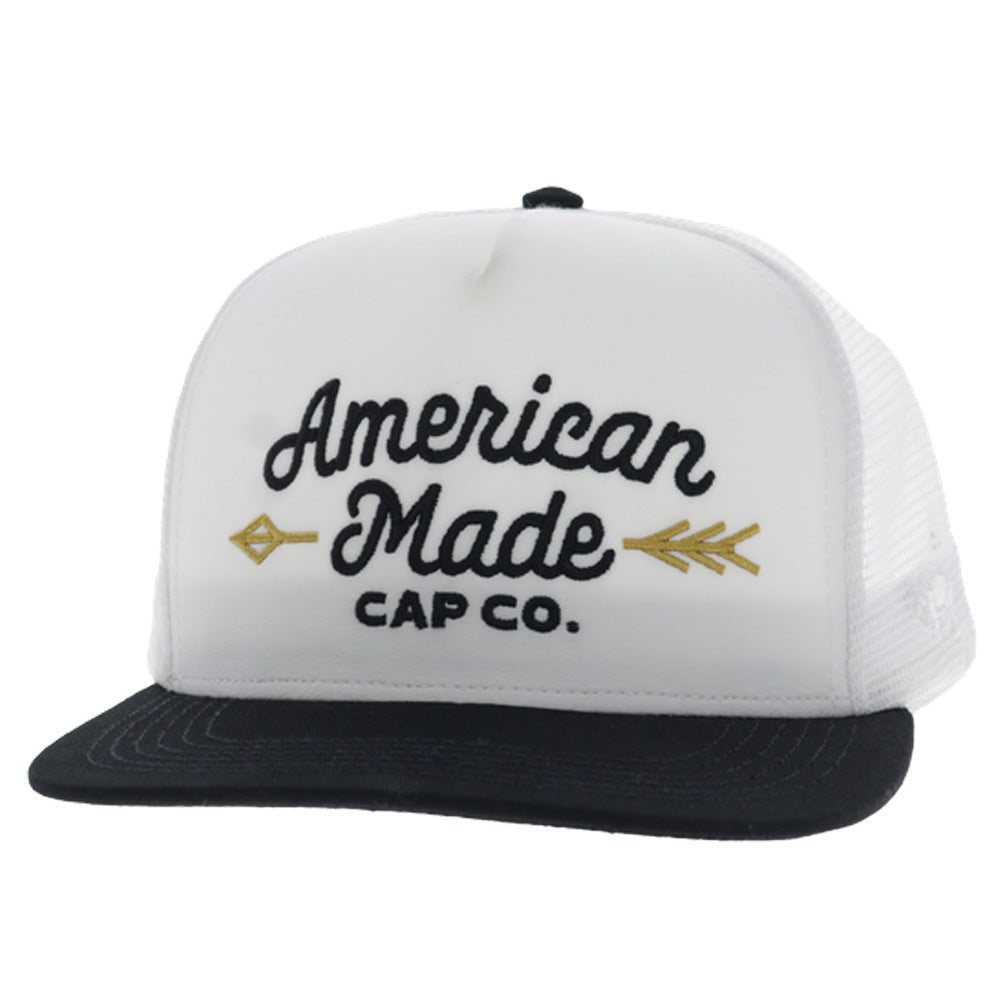 AMCC 5-Panel Trucker Snapback Hat White/Black