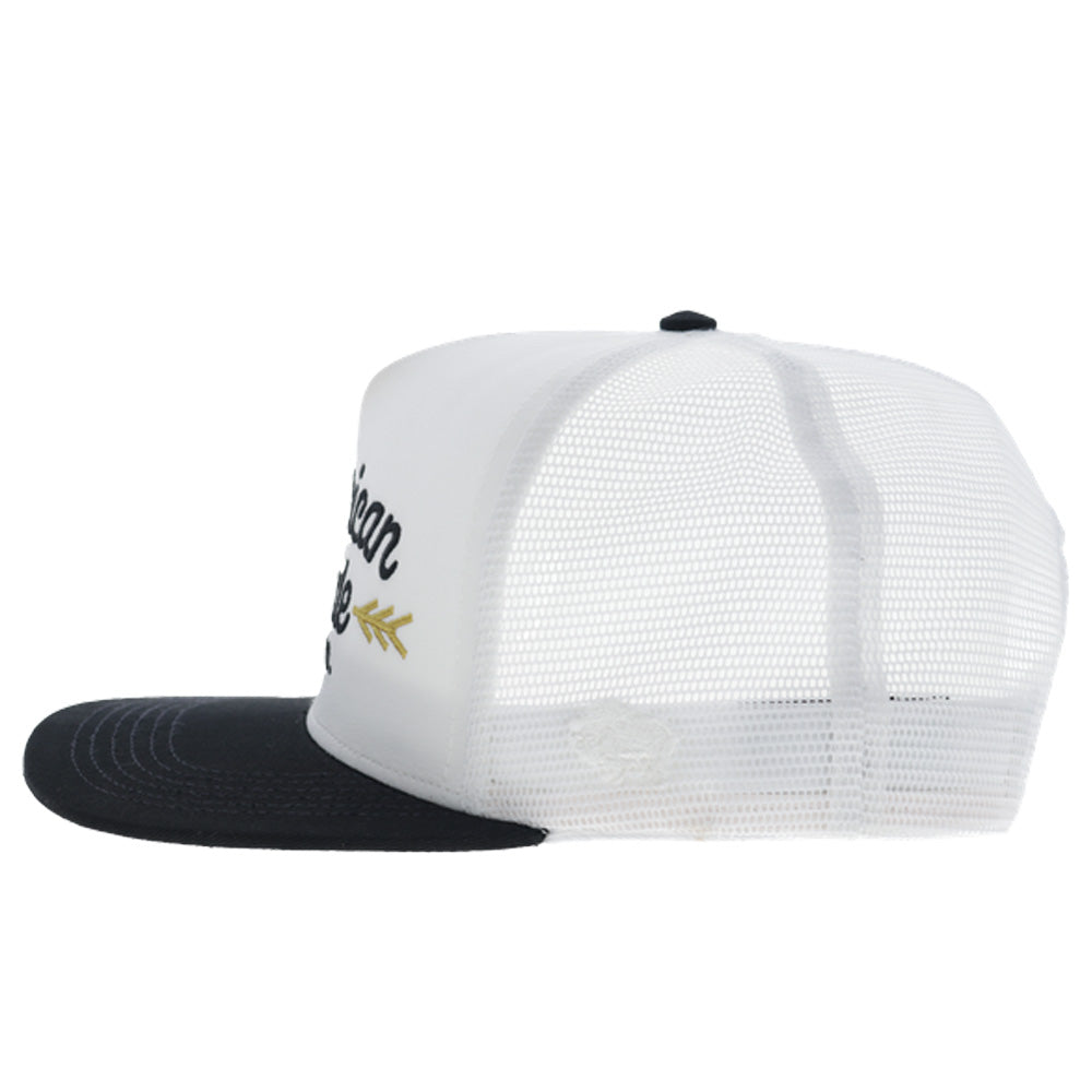 AMCC 5-Panel Trucker Snapback Hat White/Black