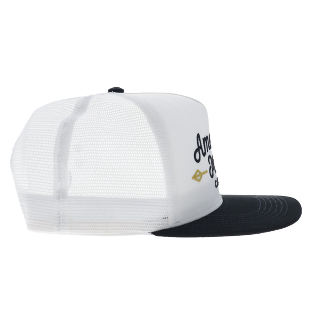 AMCC 5-Panel Trucker Snapback Hat White/Black