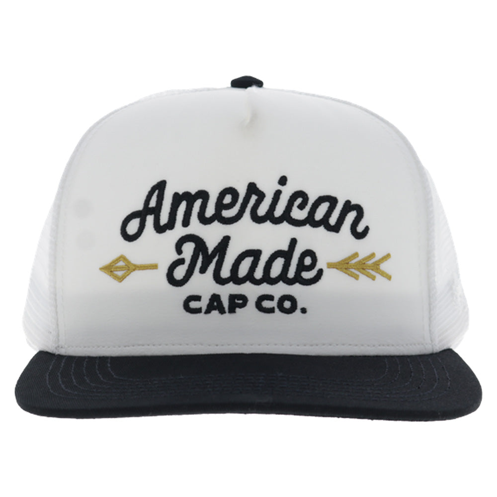 AMCC 5-Panel Trucker Snapback Hat White/Black