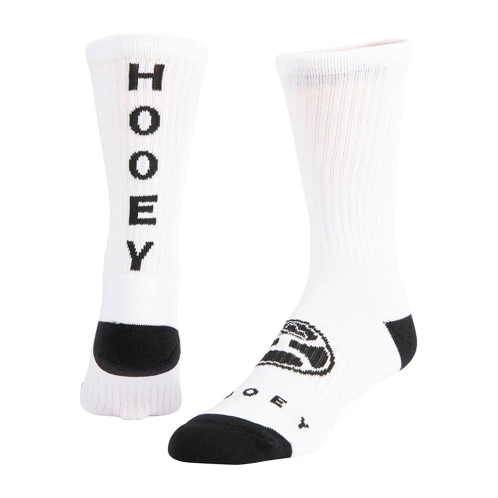 Hooey Athletic Crew 2-Pack Sock Charcoal & White