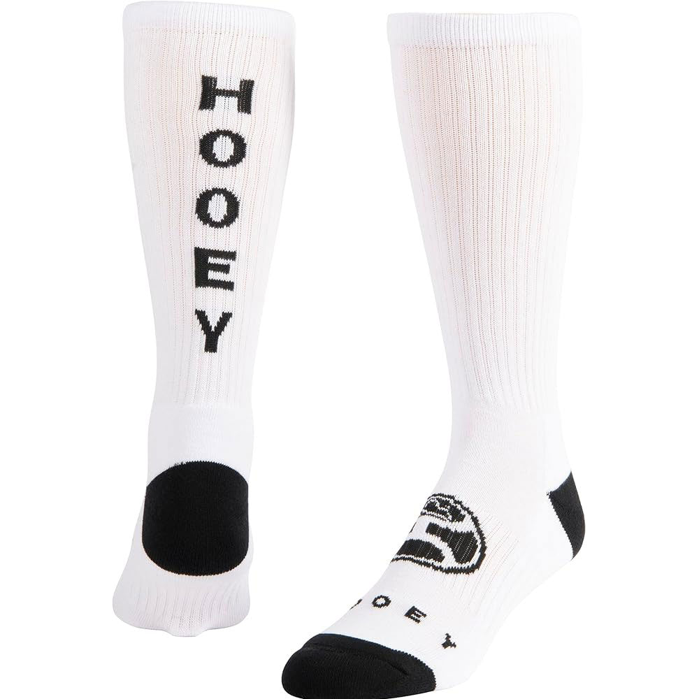 Hooey Athletic Boot Sock 2-Pack Charcoal & White