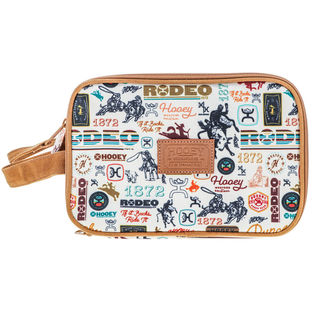 "Dopp Kit" Cream/Tan Rodeo Print