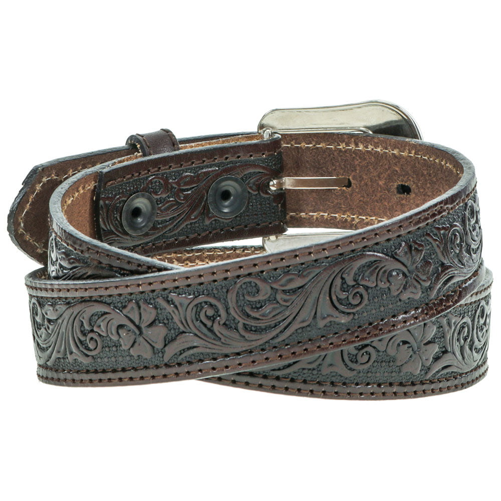 Youth Boys "Midnight" Classic Hooey Belt Brown/ Black