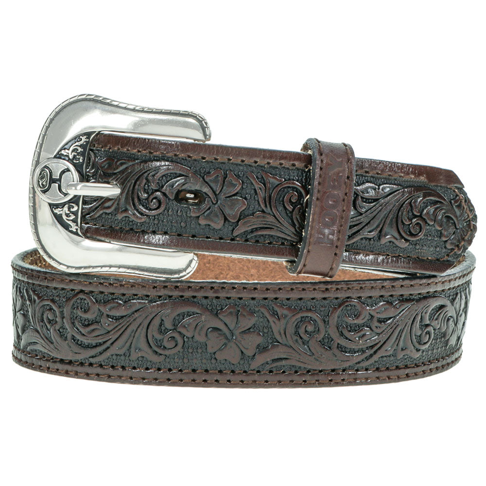Youth Boys "Midnight" Classic Hooey Belt Brown/ Black