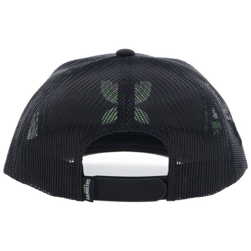 "Austin Gamblers" Hat Black w/Neon Green Hooey