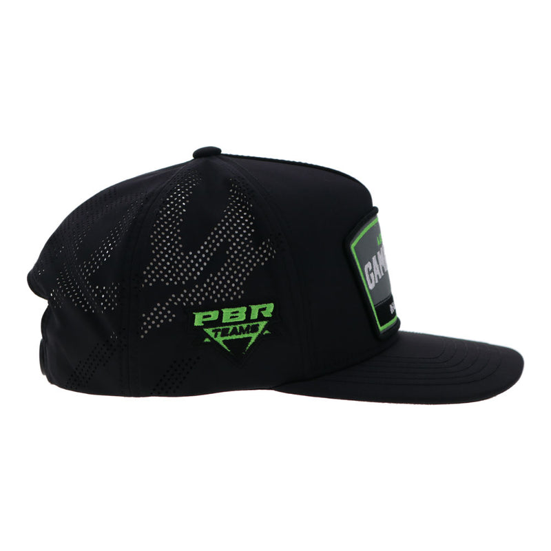 "Austin Gamblers" Black Hat w/ Grey / White / Neon Green Patch