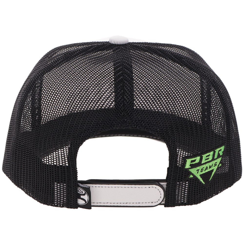 "Austin Gamblers" Hat White/Black w/Black & Green Logo