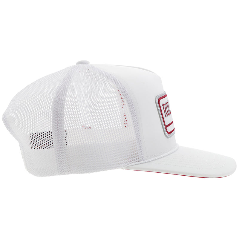 left side of white Auburn x Hooey hat 