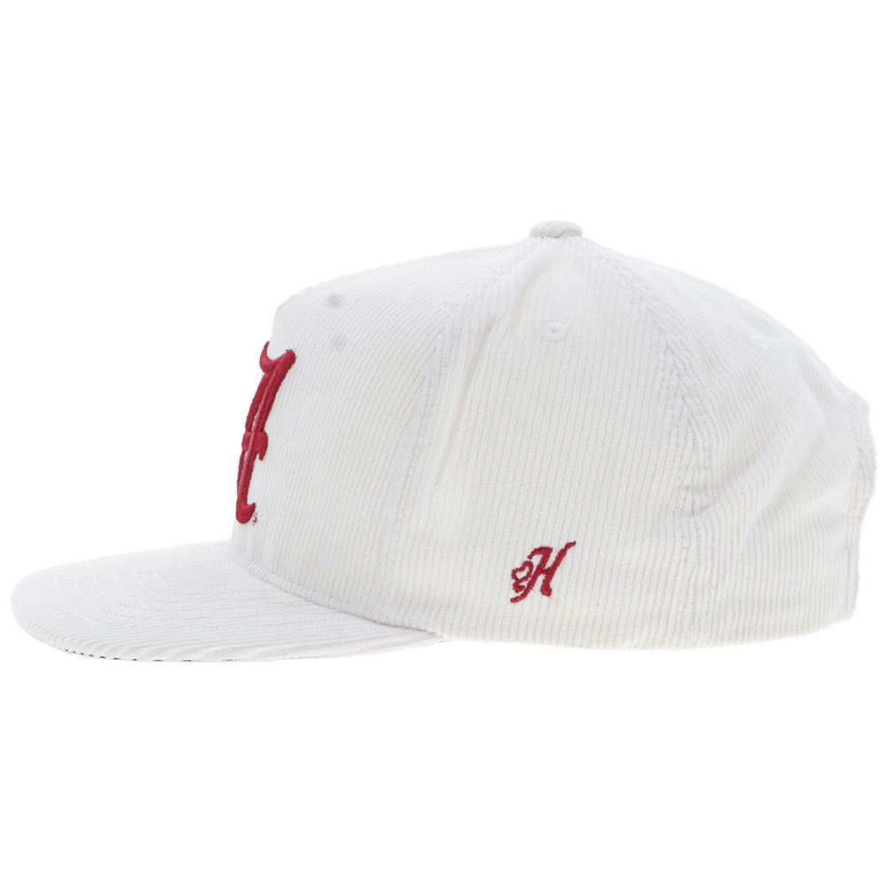 "University Of Alabama" Hat Cream Corduroy w/A Logo