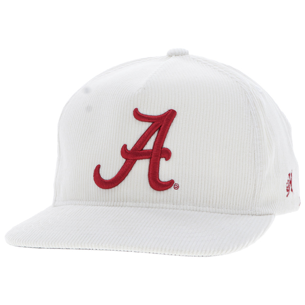 "University Of Alabama" Hat Cream Corduroy w/A Logo